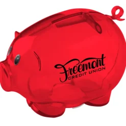 Action Piggy Bank - Translucent