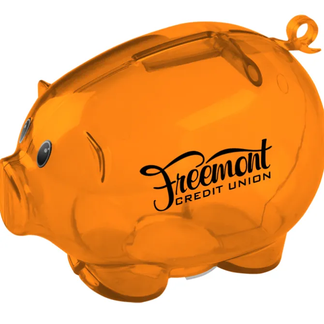 Action Piggy Bank - Translucent - 24 hr