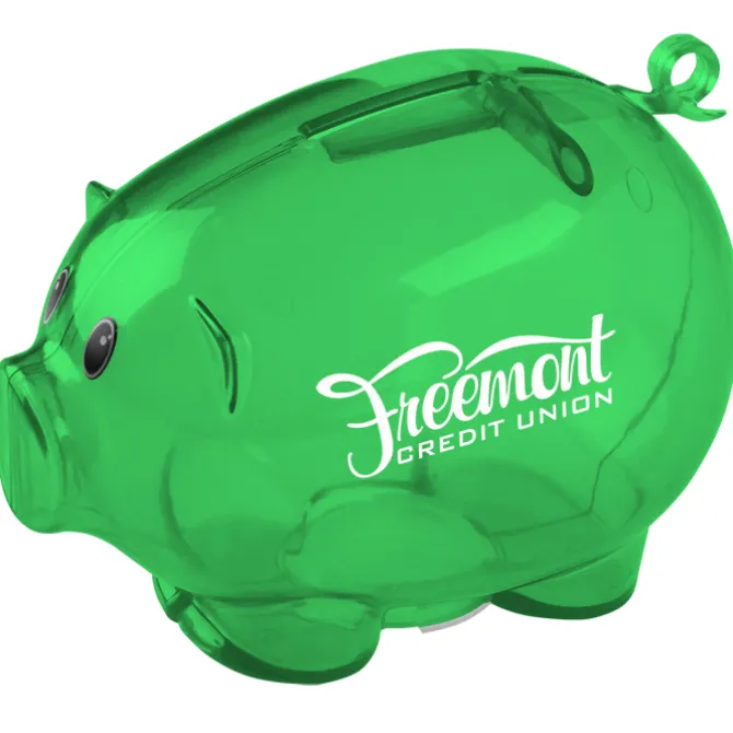 Action Piggy Bank - Translucent - 24 hr