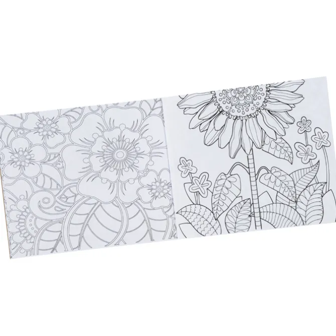 Adult Coloring Book To-Go Set - Floral