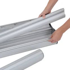Advance Quick Change Two Sided Retractable Banner Display with Lit Pocket
