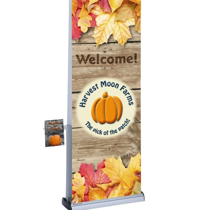 Advance Quick Change Two Sided Retractable Banner Display with Lit Pocket