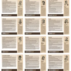 African-American Heritage Family Calendar