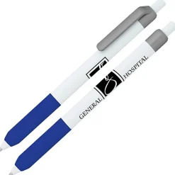 Alamo Pen - White - Metallic