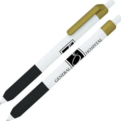 Alamo Pen - White - Metallic