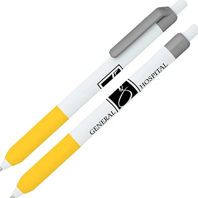 Alamo Pen - White - Metallic