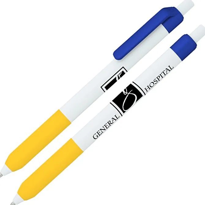 Alamo Pen - White - Metallic - 24 hr