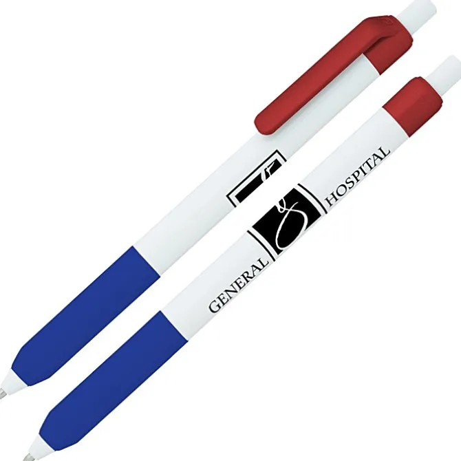 Alamo Pen - White - Metallic - 24 hr