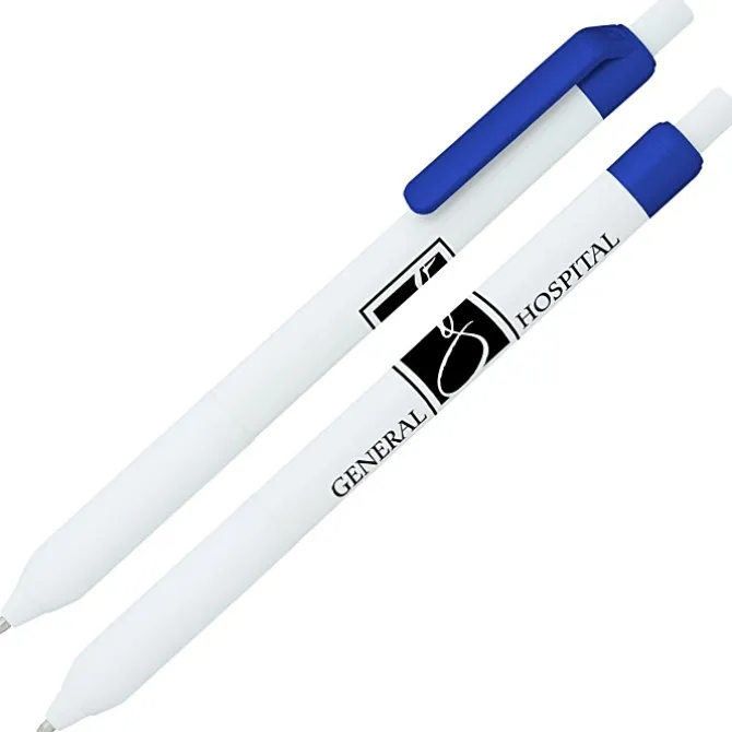 Alamo Pen - White - Metallic - 24 hr