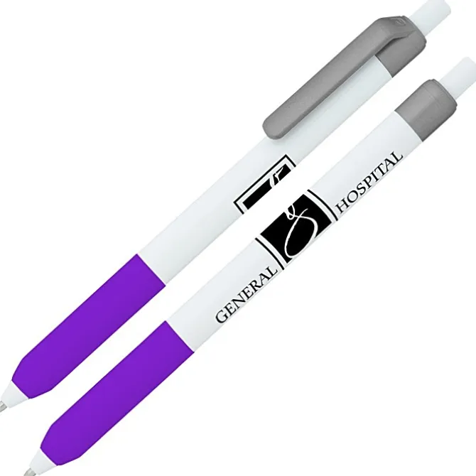 Alamo Pen - White - Metallic - 24 hr