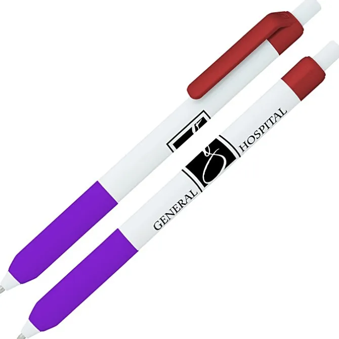 Alamo Pen - White - Metallic - 24 hr