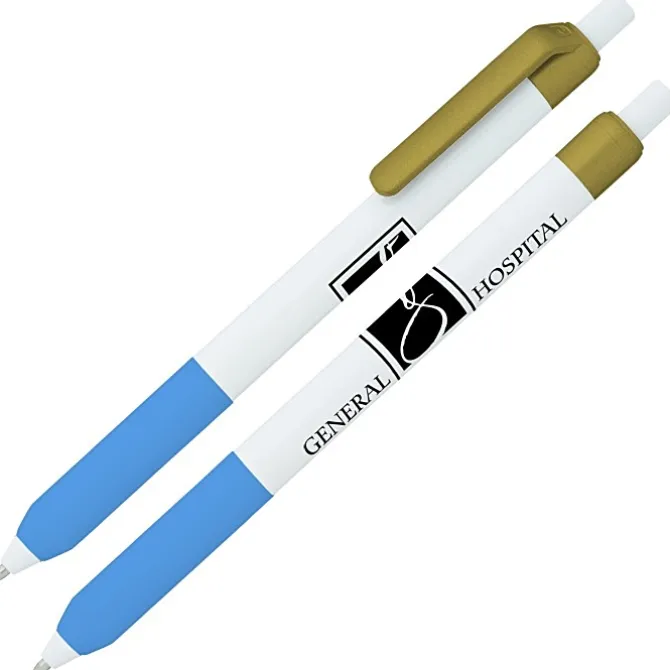 Alamo Pen - White - Metallic - 24 hr