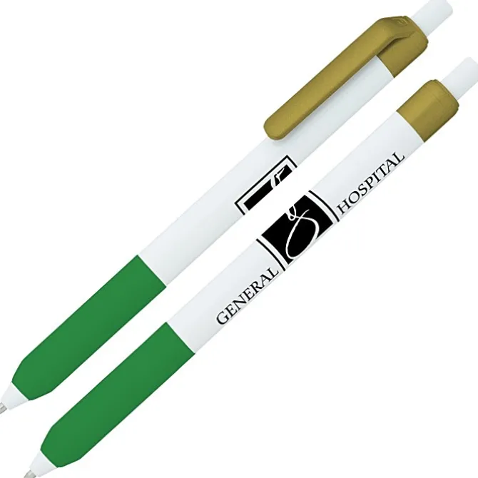Alamo Pen - White - Metallic - 24 hr
