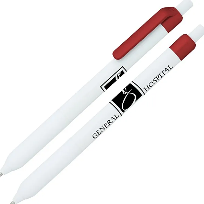 Alamo Pen - White - Metallic - 24 hr