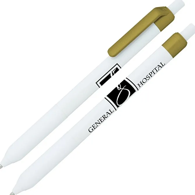 Alamo Pen - White - Metallic - 24 hr