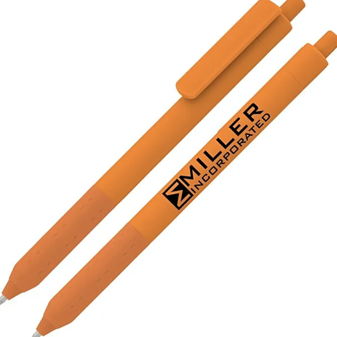 Alamo XL Clip Soft Touch Gel Pen - Neon