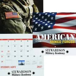 American Armed Forces Wall Calendar - Stapled