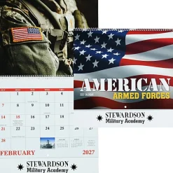 American Armed Forces Wall Calendar - Spiral
