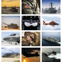 American Armed Forces Wall Calendar - Spiral