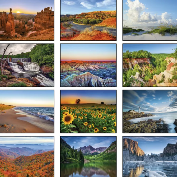 American Scenic Appointment Calendar - Stapled