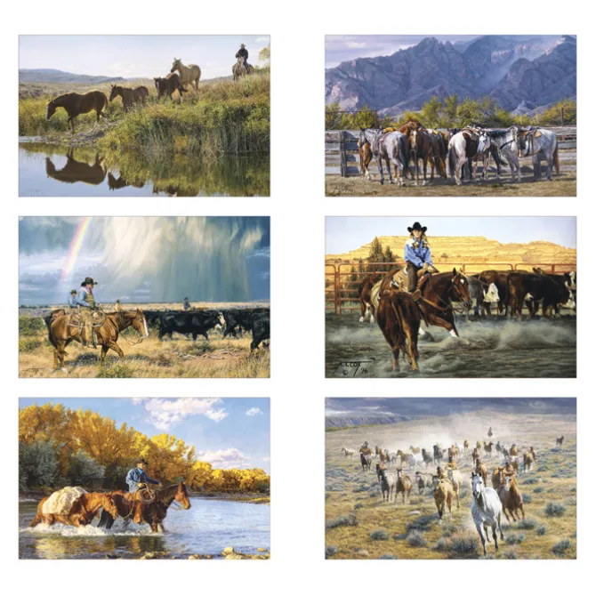American West Calendar with 2-Month View