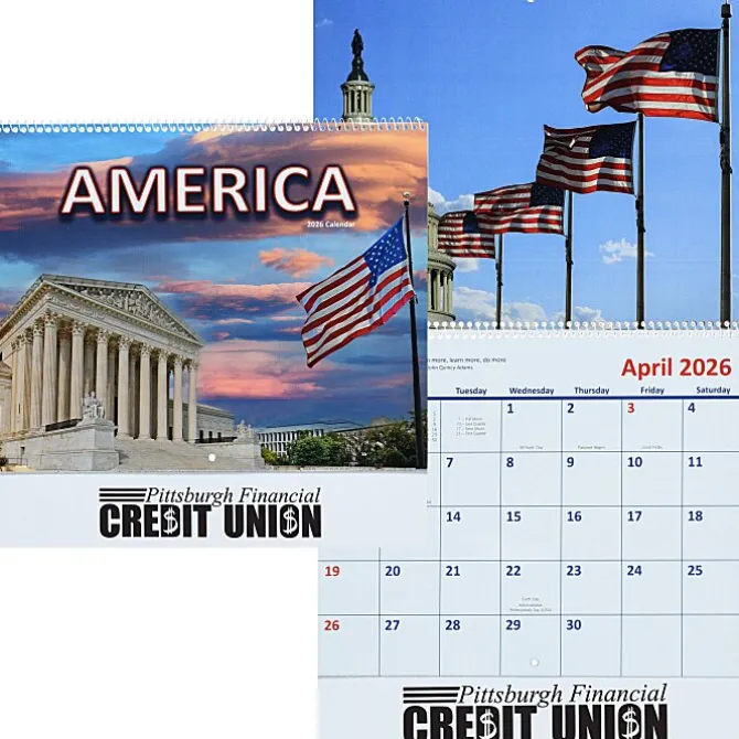 America Visions Calendar - Spiral