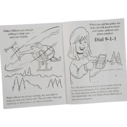 A Visit to the Police Station Coloring Book - 24 hr
