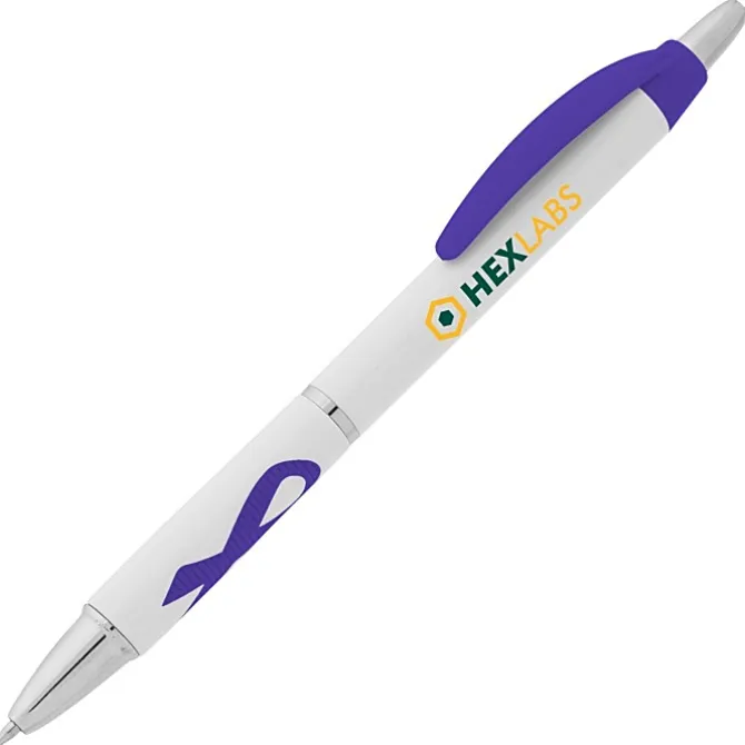 Awareness Ribbon Grip Pen - Full Color