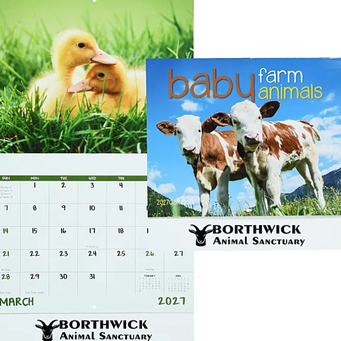 Baby Farm Animals Calendar - Stapled