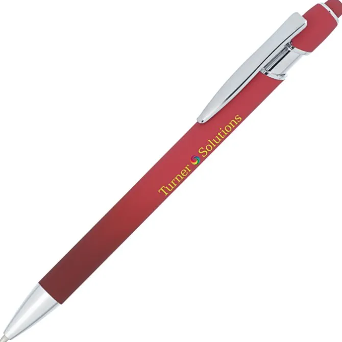 Bali Ombre Soft Touch Stylus Metal Pen - Full Color