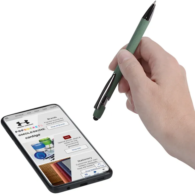 Bali Rainier Soft Touch Stylus Metal Pen