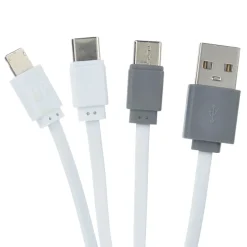 Bamboo Accent Duo Charging Cable