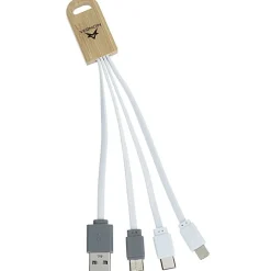 Bamboo Accent Duo Charging Cable