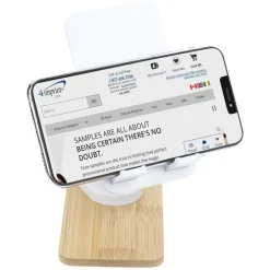 Bamboo Accent Swivel Phone Stand