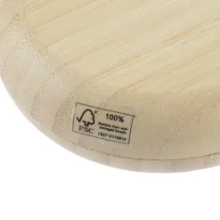 Bamboo Compact Mirror with Brush