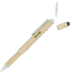 Bamboo Multifunction Stylus Tool Pen