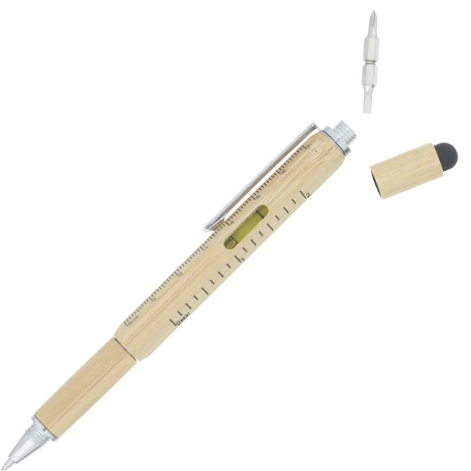 Bamboo Multifunction Stylus Tool Pen