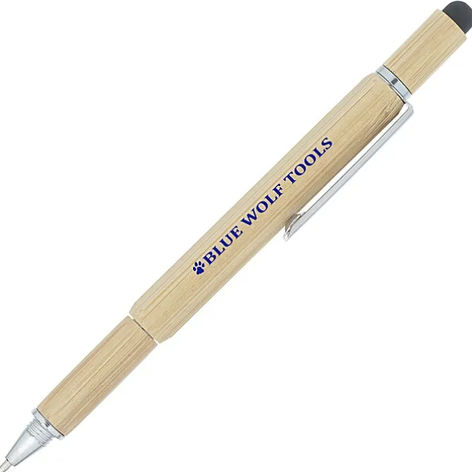 Bamboo Multifunction Stylus Tool Pen