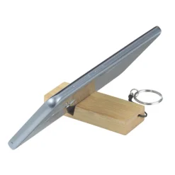 Bamboo Phone Stand Keychain