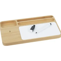 Bamboo Wireless Charger with Dry Erase Board