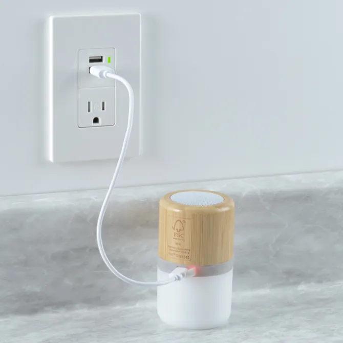 Bamboo Wireless Light-Up Speaker