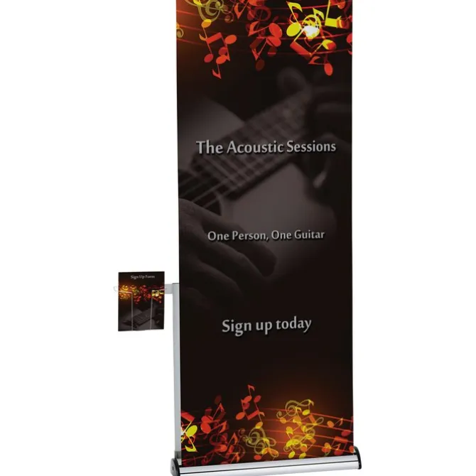 Barracuda Retractable Banner Display with Literature Pocket