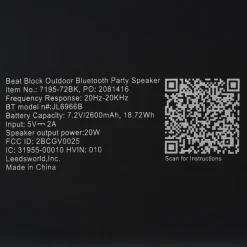 Beat Block Outdoor Bluetooth Party Speaker