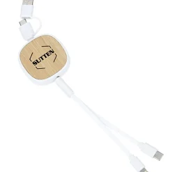 Benny Retractable Duo Charging Cable