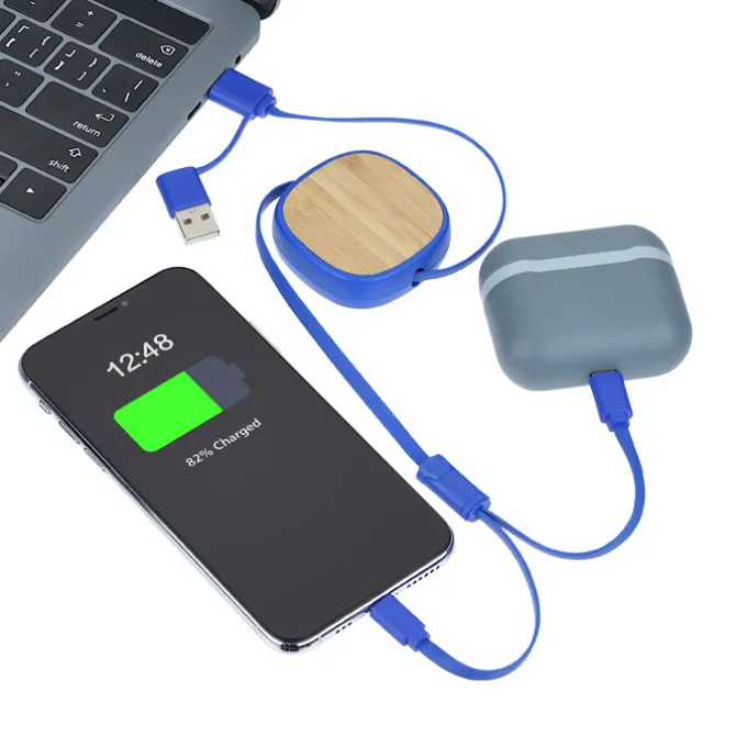 Benny Retractable Duo Charging Cable