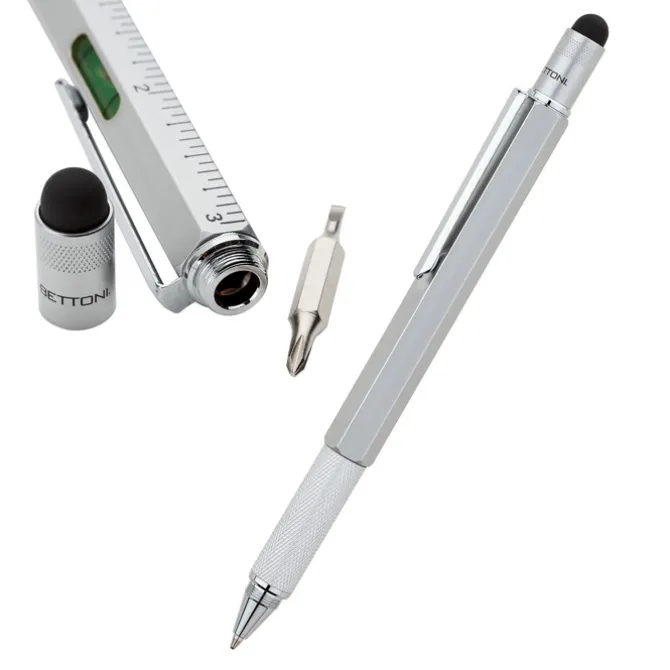 Bettoni 5-in-1 Stylus Twist Metal Tool Pen