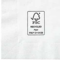 Beverage Napkin - 2-ply - White