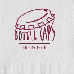 Beverage Napkin - 1-ply - White - Low Qty