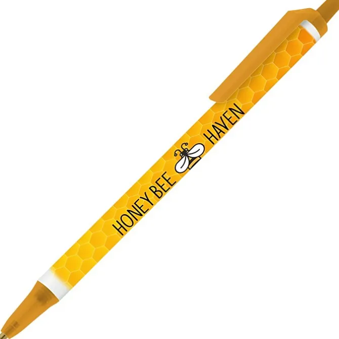 Bic Clic Stic Pen - Translucent - Full Color