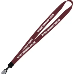 Big Lanyard - 7/8 inches - 32 inches - Large Metal Bulldog Clip